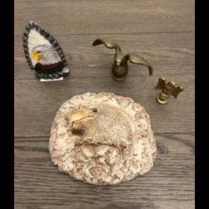 Vintage 4 piece Eagle decor Collectable